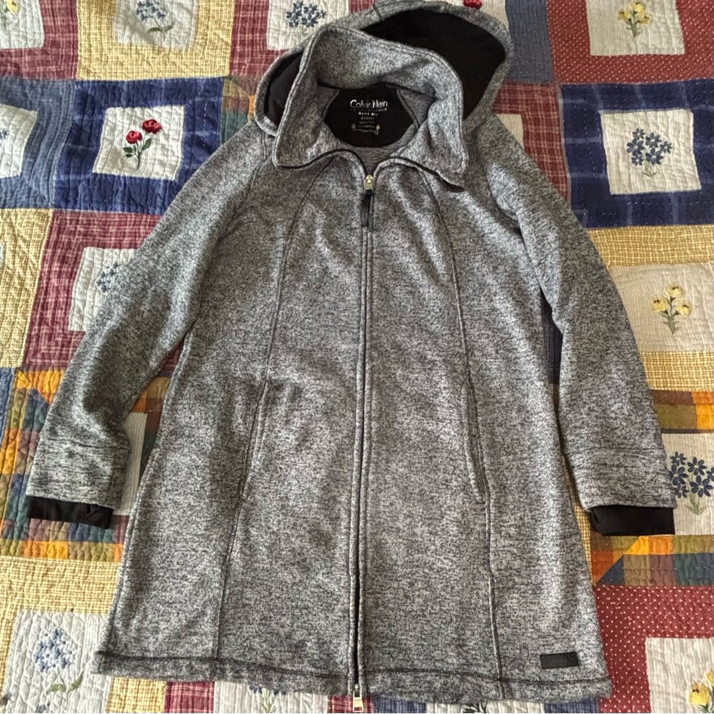 Calvin Klein Performance Women's Heather Gray Utility Jacket